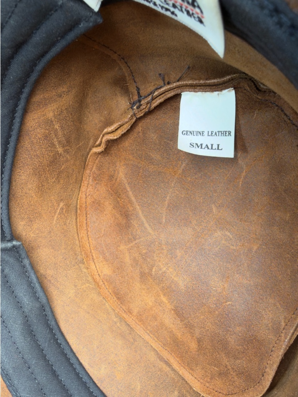 Minnetonka Leather Hat Brown Leather Outback Bush Western Braid Band USA  Size S - Picture 8 of 8